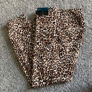 NWT Leopard Print Ankle Pants